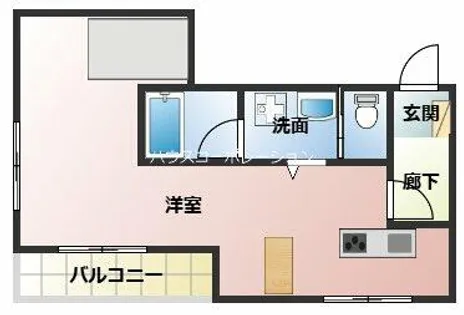 1Rの間取り画像