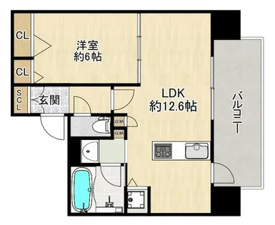 大阪府大阪市都島区内代町1丁目【マンション】の間取り