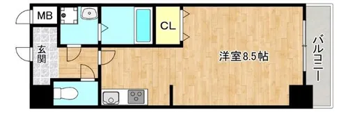 大阪府大阪市東成区大今里西3丁目【マンション】の間取り