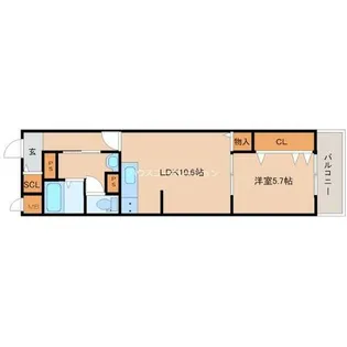 サンワコート元浜【3階】の間取り