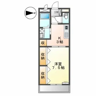 ヴァン ヴェール【1階】の間取り