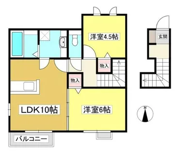 シスシャティーA【202号室】の間取り