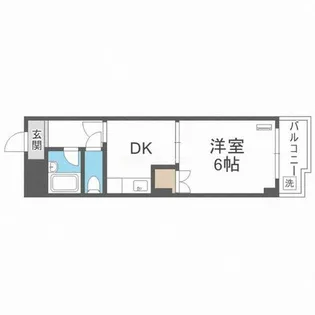 ミタカホーム8番【6階】の間取り