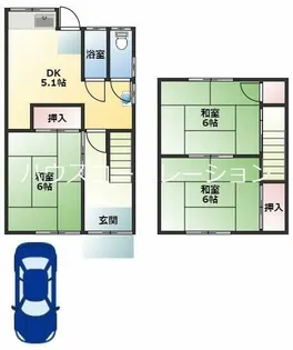 兵庫県尼崎市椎堂1丁目【一戸建】の間取り