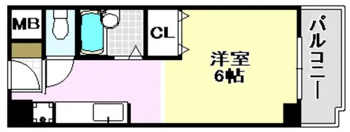 シャトー黒田【611号室】の間取り