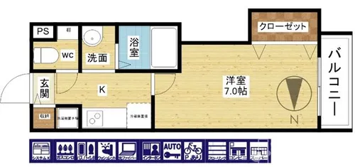 リエート東三国【2階】の間取り