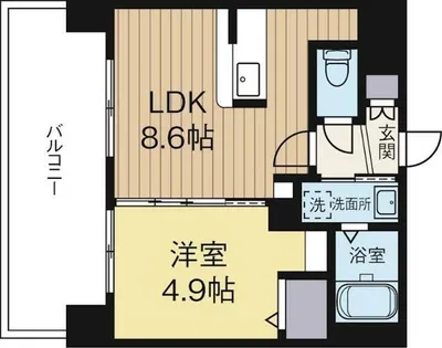 福岡県福岡市博多区吉塚4丁目【マンション】の間取り