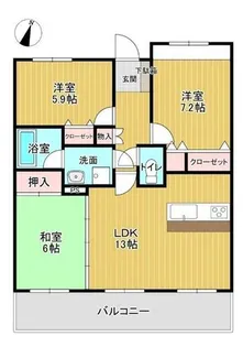 アーバンドリーム森本【2階】の間取り