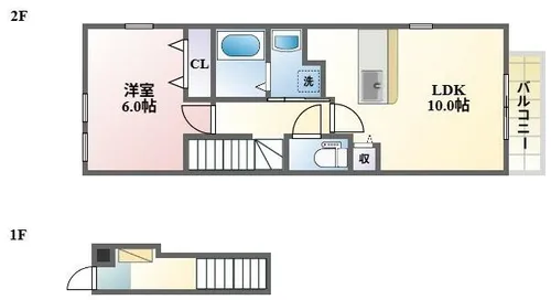 ヴィラージュY・F A棟【201号室】の間取り