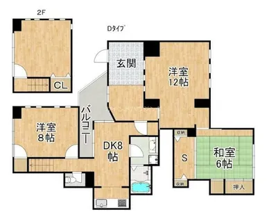 サンジミニアーノハウス【1階】の間取り