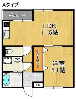 シーシェル【3階】の間取り