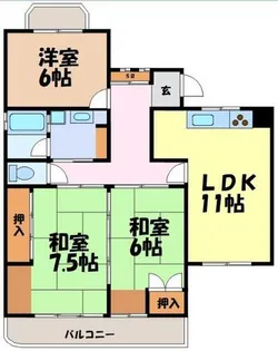 ロイヤル丘上【3階】の間取り
