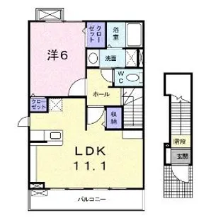 ドゥーエ【2階】の間取り