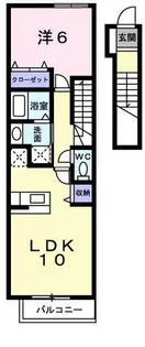 プラッツ くみのき【2階】の間取り