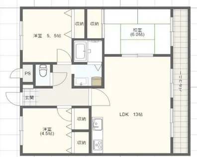 COZY COURT M(コージーコートM)【4階】の間取り