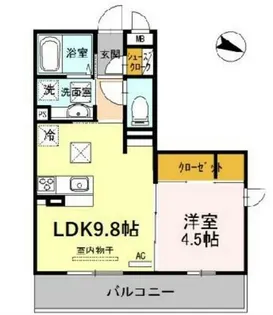 Ott’s Palace【1階】の間取り