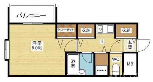コスモプラザ新大阪【2階】の間取り