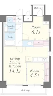 アロハパレス~アロハ―な休日~【8階】の間取り