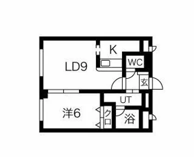 北海道札幌市北区北三十七条西8丁目【マンション】の間取り