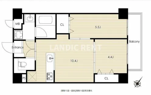 OAK VILLA 薬院クラス【3階】の間取り