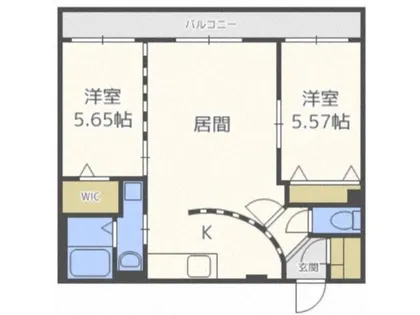 北海道札幌市西区二十四軒四条3丁目【マンション】の間取り