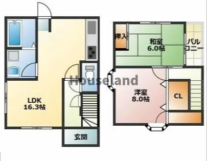 和歌山県岩出市川尻【一戸建】の間取り
