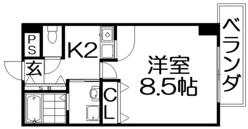 ルピナスII【5階】の間取り