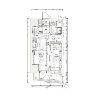 エステムコート名古屋上前津【201号室】の間取り