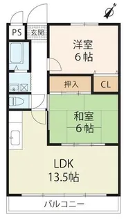 クレベール【405号室】の間取り