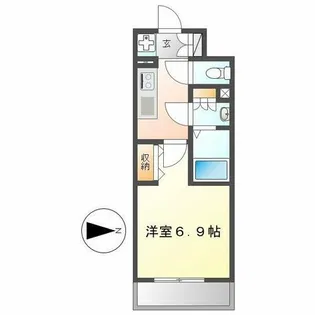 N.S.ZEAL 大曽根【11階】の間取り