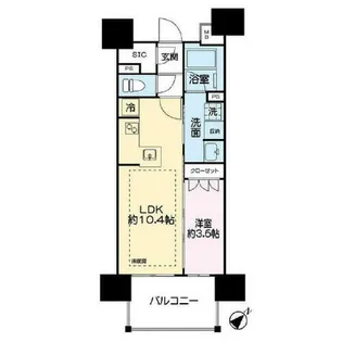 レーベン長岡天神CRESIST【9F号室】の間取り