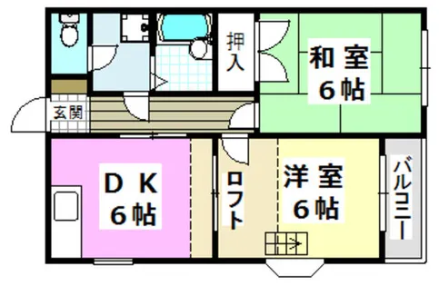 プレンディ真砂【302号室】の間取り