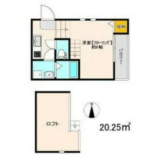 1SKの間取り画像