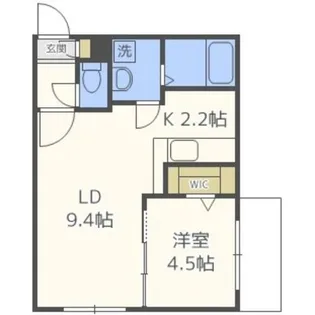 グランフィーノ福住【402号室】の間取り