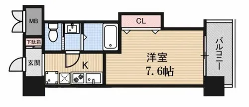 Luxe布施北Ⅰ【10階】の間取り