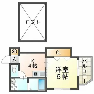 リアン鳴尾【3階】の間取り