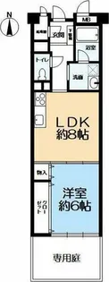 マンション塚口【1階】の間取り