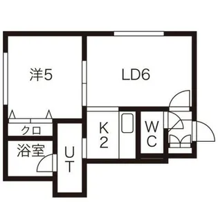 メリディアン【203号室】の間取り