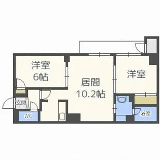 グローバリビル・フラリッシュⅢ【5階】の間取り