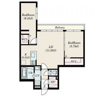 ミュンヘンスクエアⅡ番館【2階】の間取り