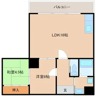 メゾンオリエント【5階】の間取り