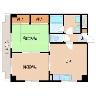 シャンボール塚口【3階】の間取り