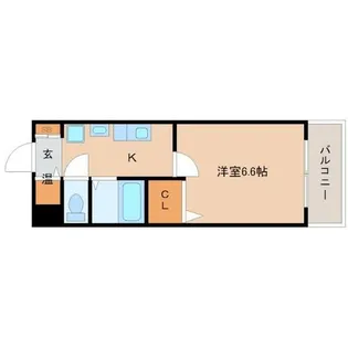 レジスコート東難波1【1階】の間取り