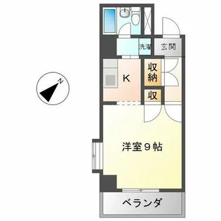 ガーデンハイツ港陽【4階】の間取り