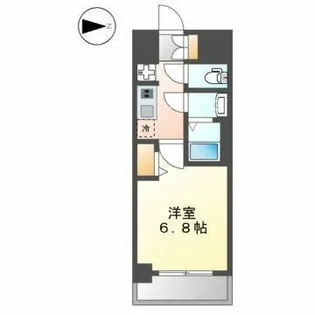 ディアレイシャス名古屋太閤通Ⅱ【4階】の間取り