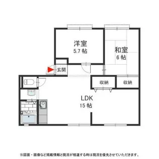 ヴィラージュ北野田A【101号室】の間取り