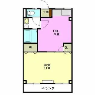 啓周ビル【301号室】の間取り