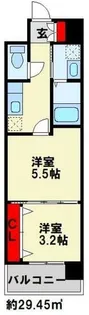 ギャラン中央【10階】の間取り