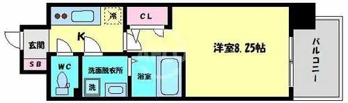 アーデン谷町【7階】の間取り