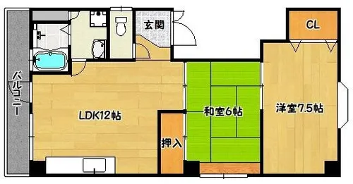 サンヨービル【2階】の間取り